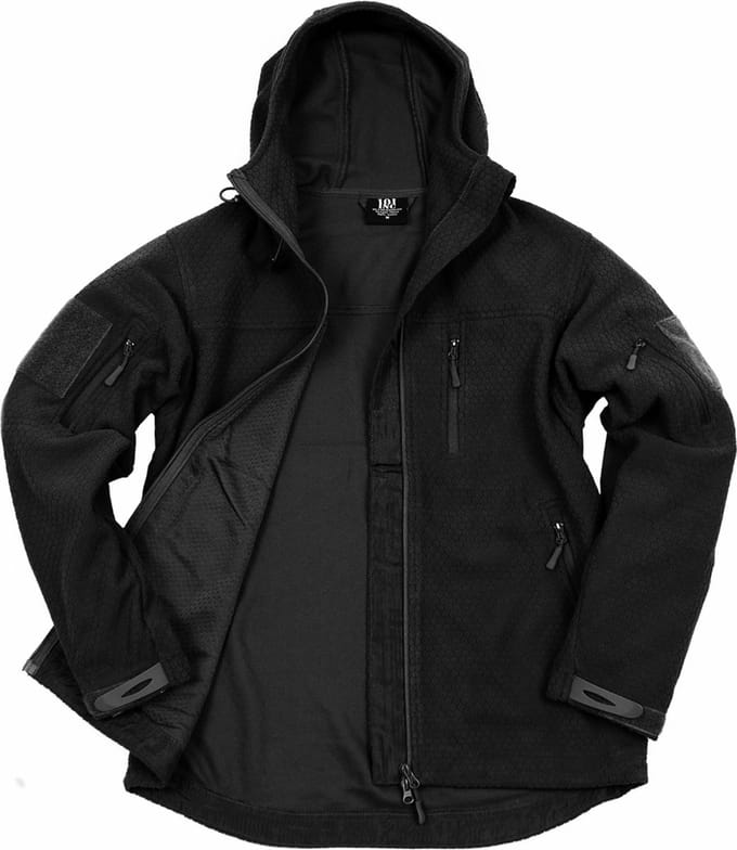 101 INC - Hexagon fleece vest (kleur: Zwart / maat: S)