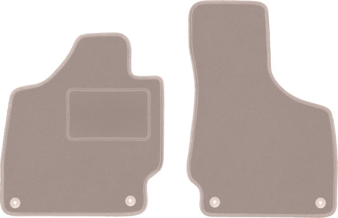 Beige veloursmatten voor: Audi TT II 8J cabrio, roadster, coupé (2006-2014)