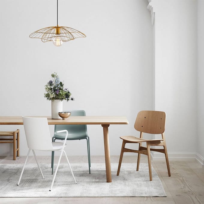 Opviq Hanglamp Tel 6502, goudkleurig, metaal, Ø 50 cm
