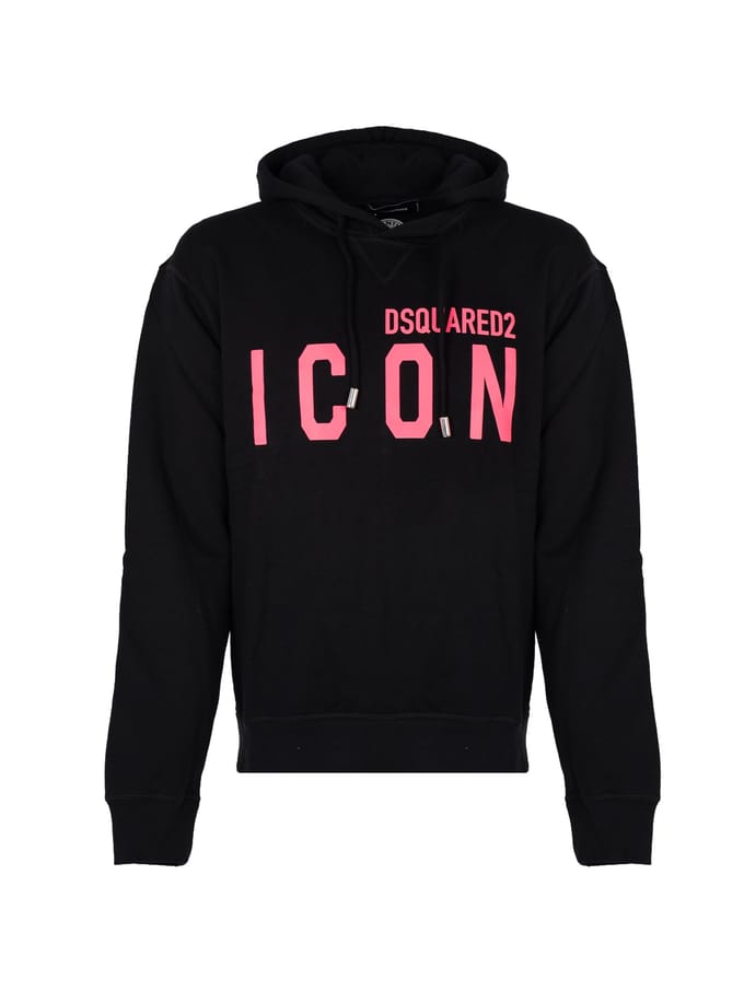 Dsquared2 blouse Icon Hoodie Mannen zwart