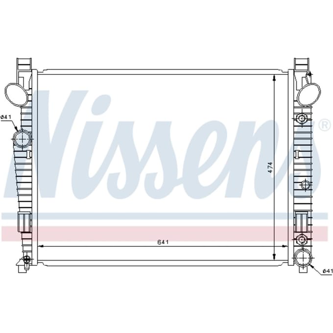 Radiator, motorkoeling NISSENS 62772