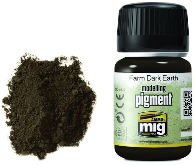 AMMO by Mig Jimenez Modelbouwdecoratie - MIG 3027 Farm Dark Earth Superfine Pigment Effecten potje