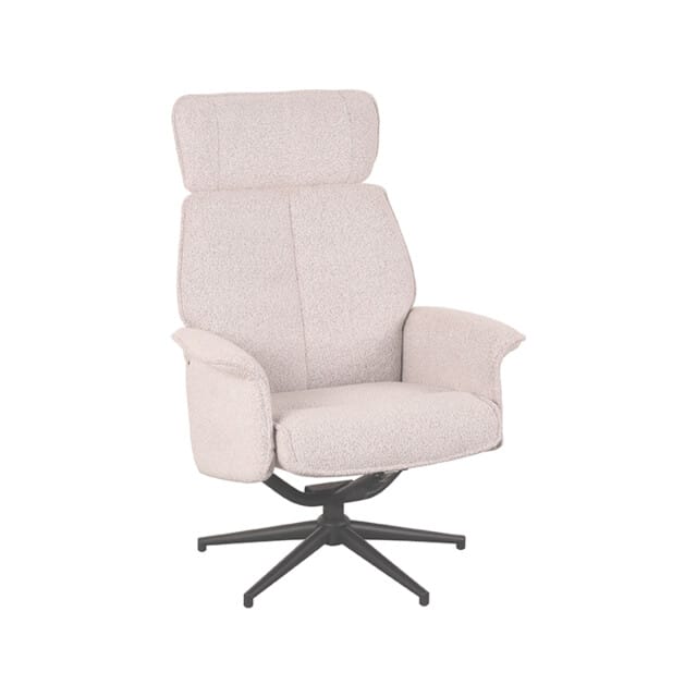 LABEL51 Verdal Fauteuil - Naturel - Stof - Excl. Hocker - - - Met Armleuning