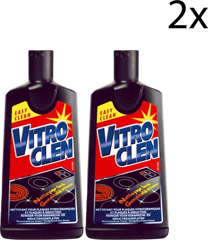 Vitroclen Kookplaatreiniger Keramisch & Inductie - 500 ml x2