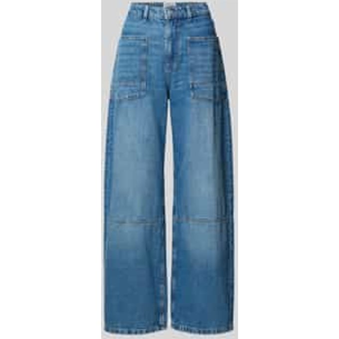 Relaxed jeans met opgestikte zakken