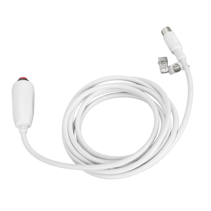 Verpleegoproepkabelstation Universele Vervanging Nooddrukknopkabel Grote Din 8-pins met Clip white