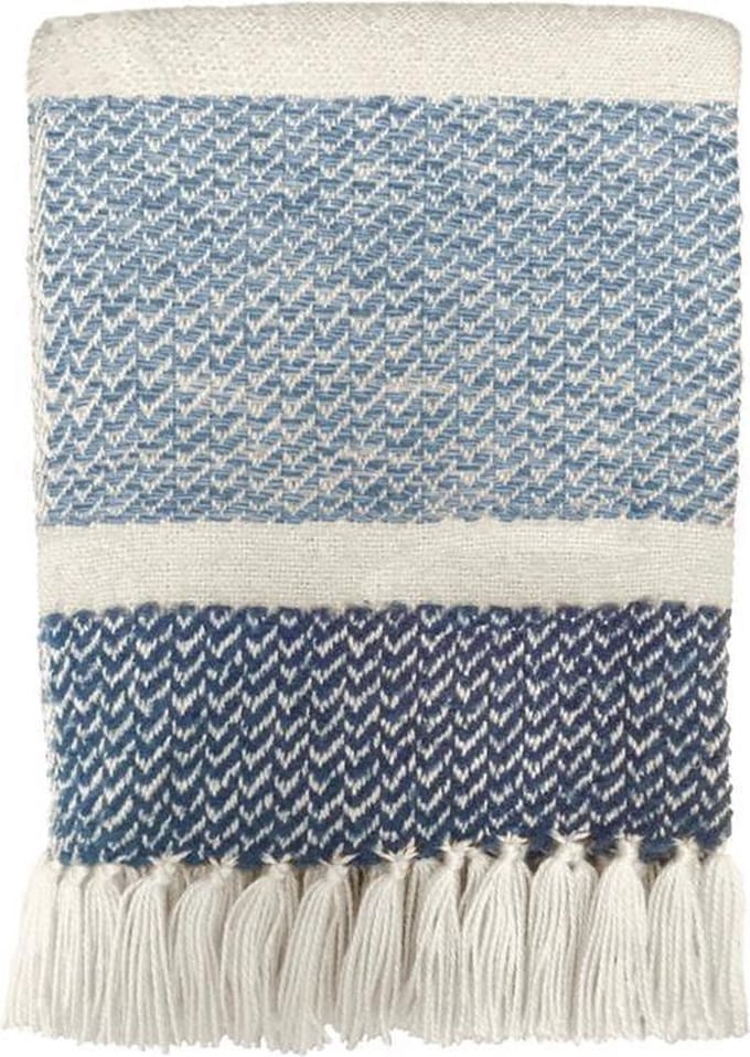 Malagoon - Berber grainy blue throw