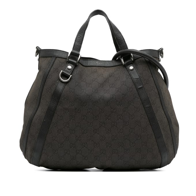 Gg Canvas Tote Handtas Signature
