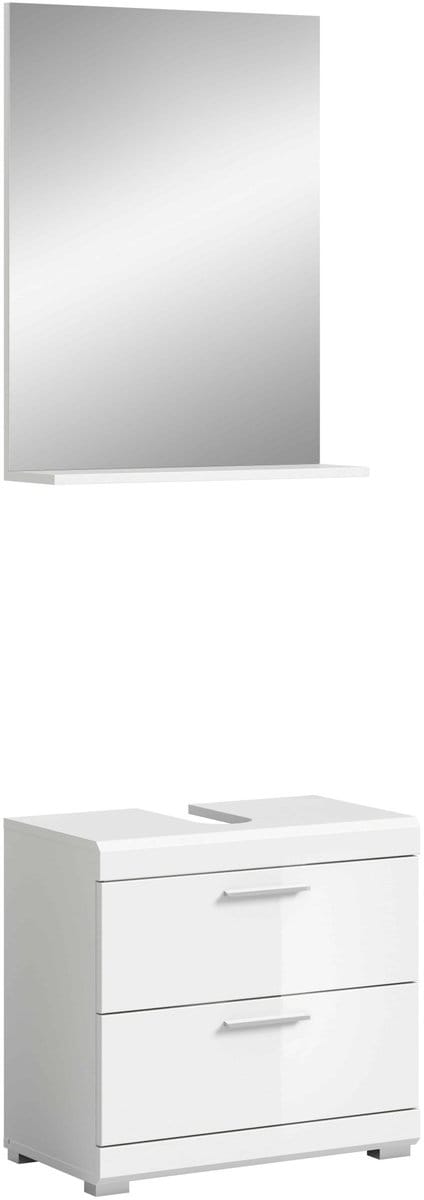 Scout badkamercombinatie wit hoogglans MDF TZ wit NB - 37x60x191cm