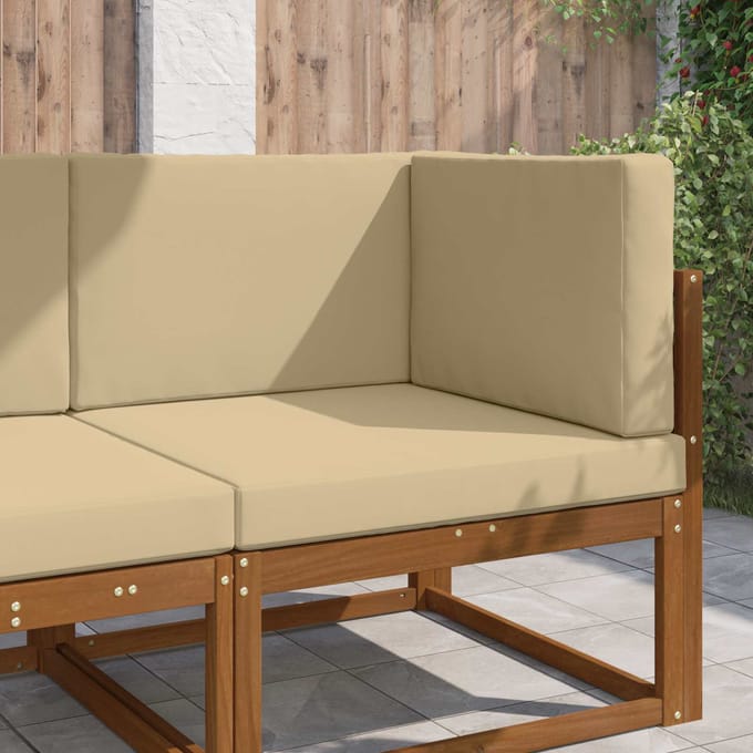 vidaXL - Buitenbankkussen - Polyester - Beige - 80 - x - 80 - cm