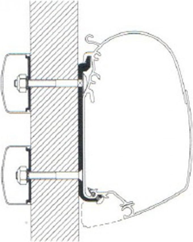 Thule Universele Luifel Adapter voor Omnistor 4900 / 5200 / 8000 Set
