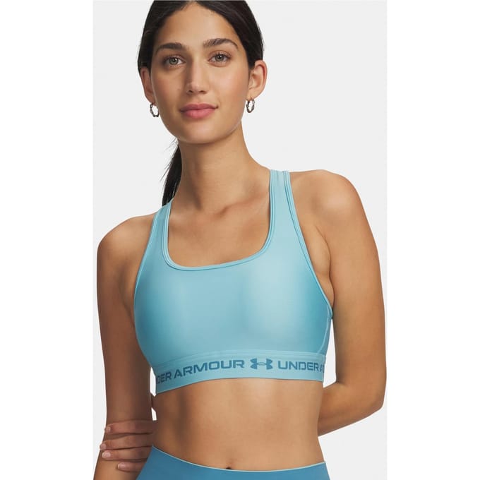 Under Armour Crossback Mid Sport-bh Dames-blauw, blauw