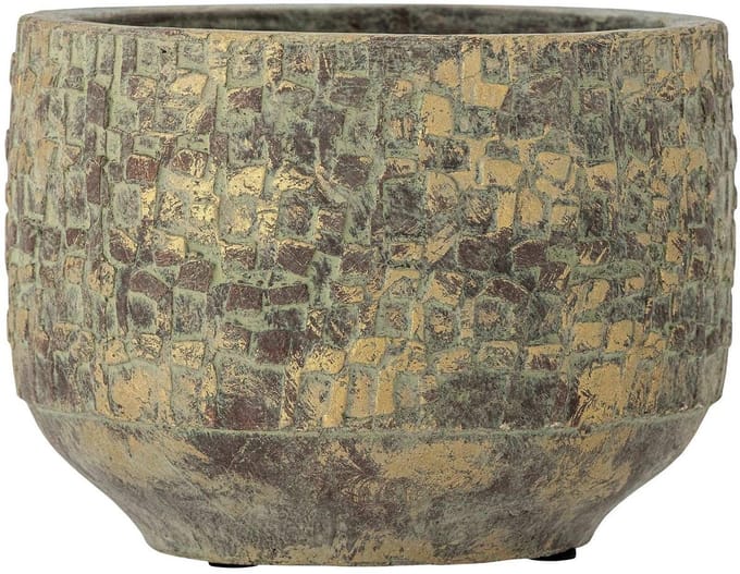 Bloomingville Bloempot terracotta groen Mawi 22cm