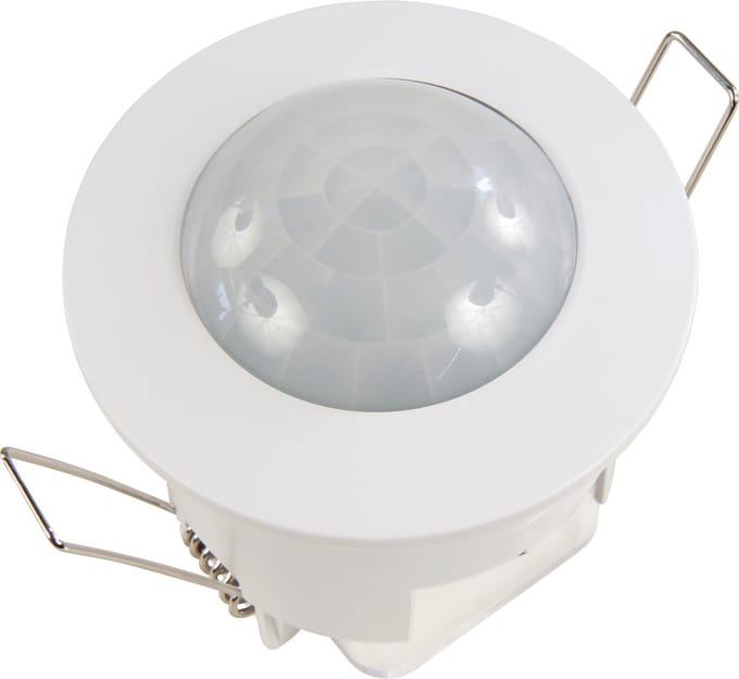 Bewegingssensor IR ''LX-630'' - Bewegingsmelder 360° - Bewegingsdetector 230V / 1.200W - wit - inbouw - geschikt voor LED