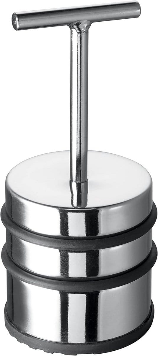 Zware RVS Deurstopper met Antisliprubber en Deurbescherming
