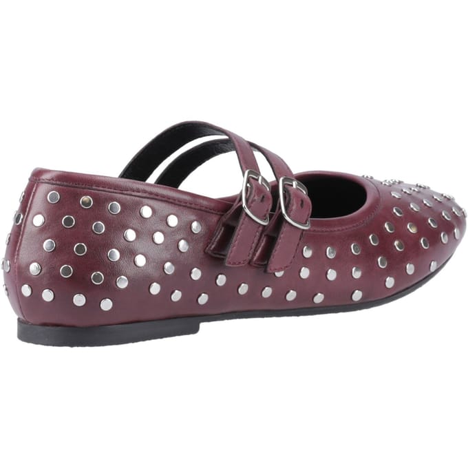 Hush Puppies Nixie Leren Dames Plum Schoenen