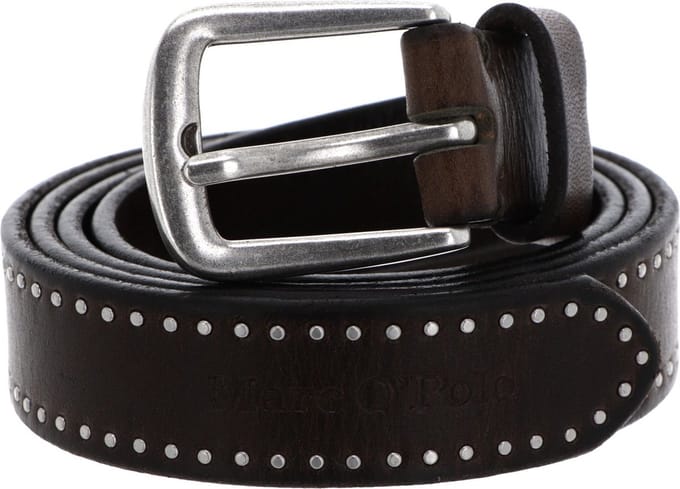 Marc O'Polo Leren Riem Hemma - Rivet Ladies' Belt W100 Nutshell Brown Bruine