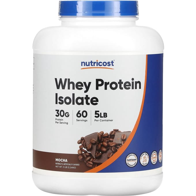 Isolat de Protéine de Lactosérum, Saveur Moka, 2,268G (5 livres)