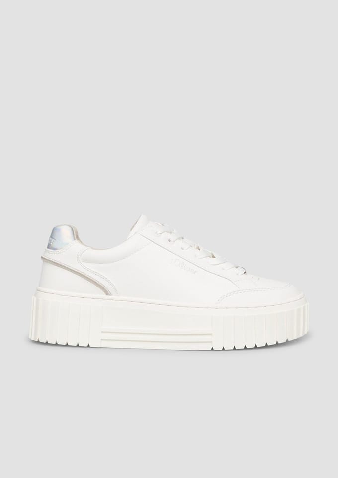 s.Oliver - female - Trainers met plateauzool en leo-detail