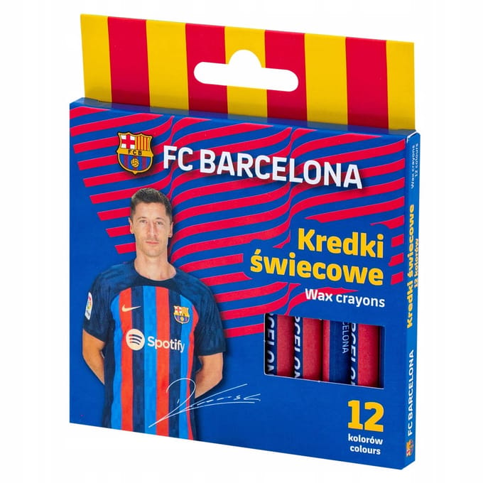 FC Barcelona Kleurpotloden - 12 Kleuren - Rond