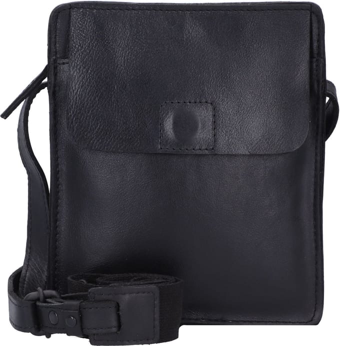 HAROLD'S Leren Schoudertas Aberdeen Crossbag Black Zwart