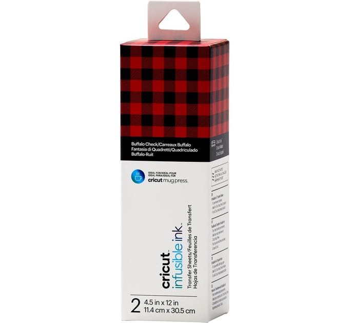 Cricut Infusible Ink - transfer paper - 114 x 305 mm - 2 sheets - buffalo check