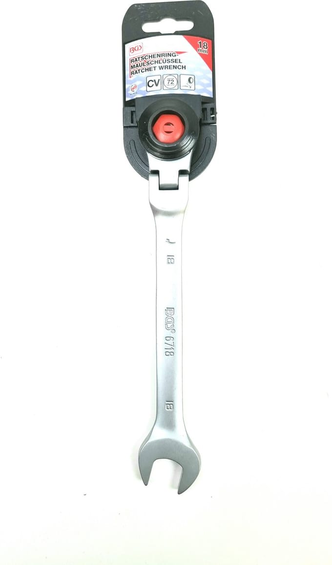 BGS ratelsleutel buigbaar SW 18 mm - 6718
