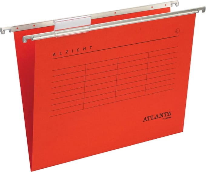 Verticale Hangmap Folio Alzicht V-bodem Rood