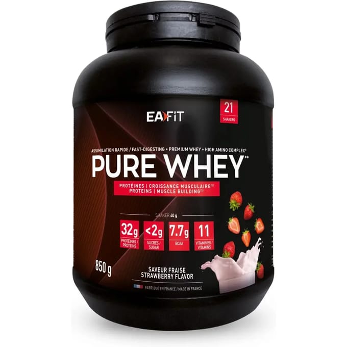 Aardbeien proteïne EA Fit Pure Whey