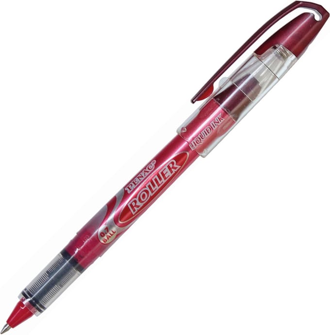 Penac Roller - Rood - 0.7 mm - Vloeibare Ink - Rollerbalpen