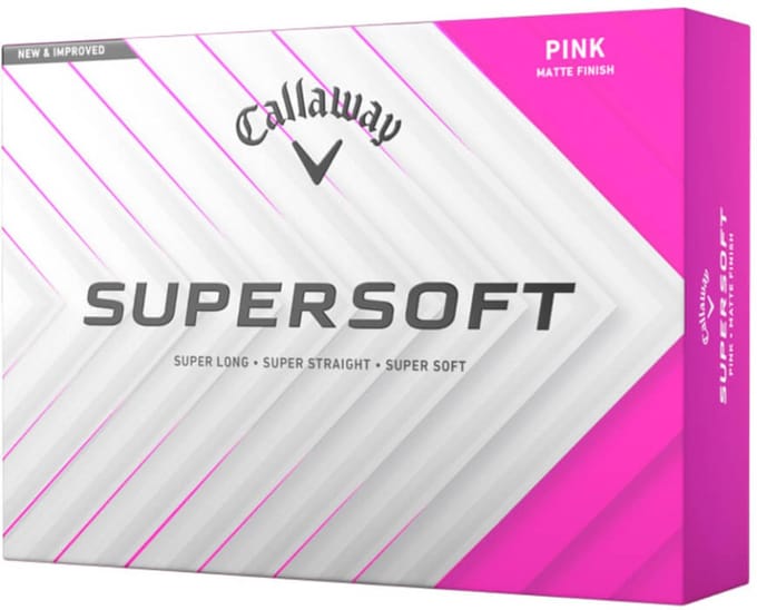 Callaway SuperSoft 2025 Golfballen - Roze - 12 Stuks
