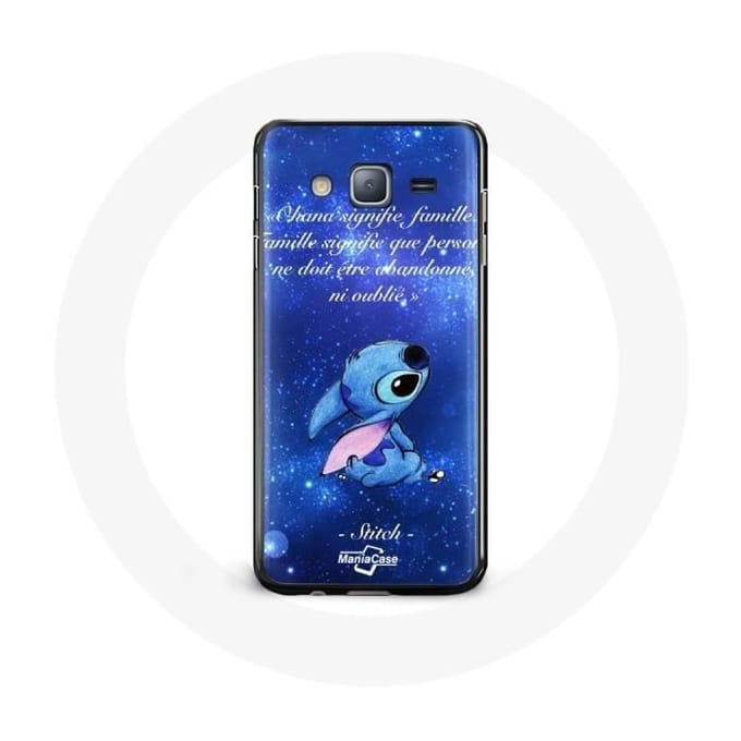 Coque pour Samsung Galaxy j3 2016 Stitch Ohana Citation
