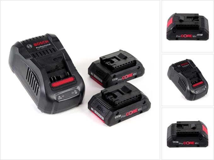 Bosch Professional - 18v starterset met 2 accu's ProCore18V 4.0Ah +  Lader GAL 1880 CV