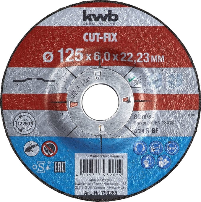 KWB Cut-Fix Afbraamschijf - Metaal - Ø 125 x 6 mm