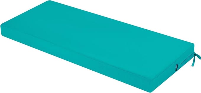 Thickened Outdoor Bench Cushion - Comfortable Foam Seat Pad, Waterproof and 120 x 40cm in Sky Blue