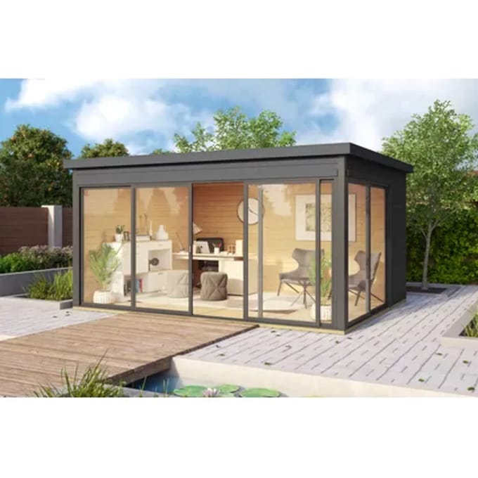 Weka Tuinhuis 412 Gr2 Antraciet 322x418cm