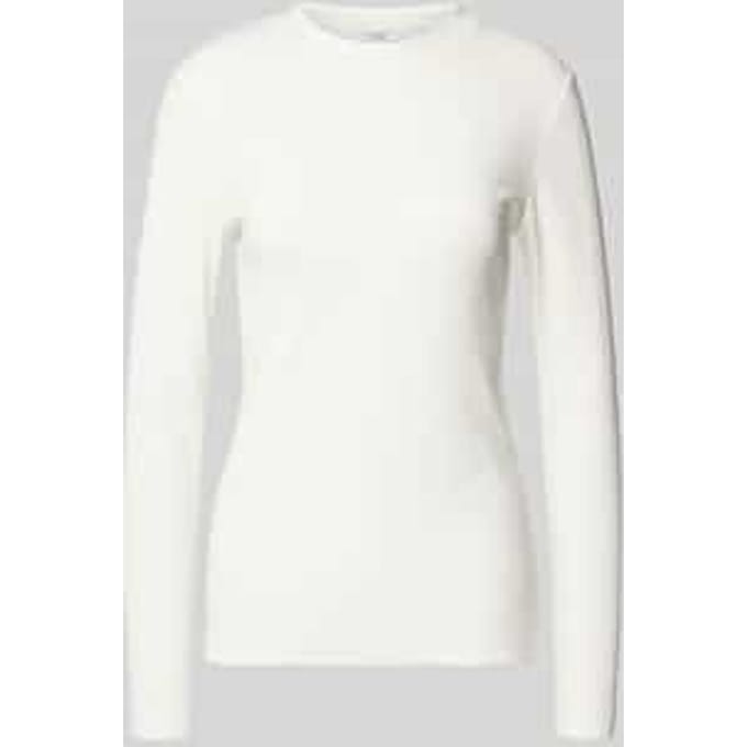 Slim fit shirt met lange mouwen van katoenmix
