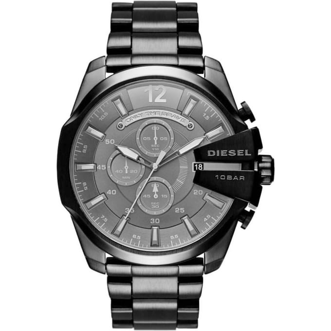 DIESEL Mega Chief XL Chronograph Staal 52 mm | DZ4355