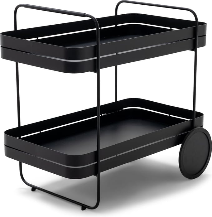 Spinder Design trolley Gin & Trolley - Zwart - Staal