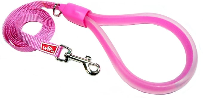 Wigzi Standard Gel Hondenriem - S - Roze - 180 x 15 mm