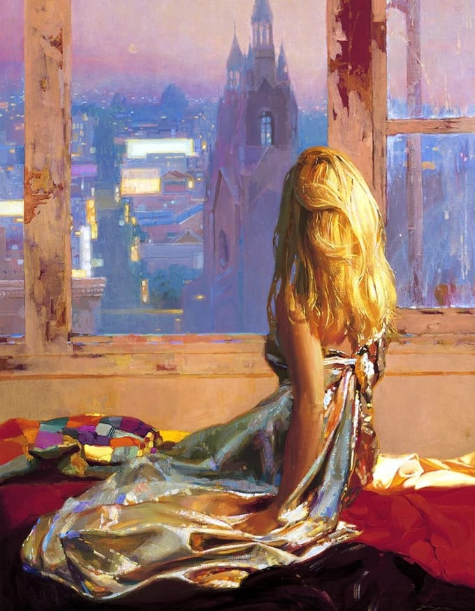 Kunstdruk Zhaoming Wu - Twinkling City 70x90cm