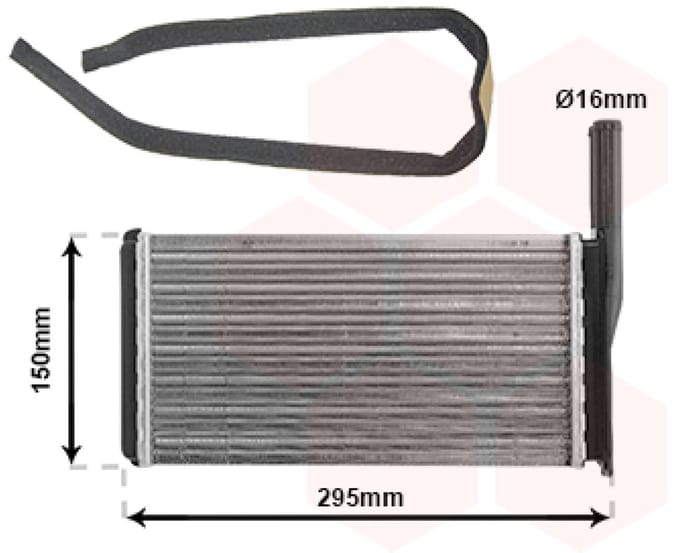 Van Wezel - KACHEL RADIATEUR VOOR FORD ESCORT V/VI 1990-1995 1041092