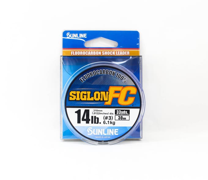 Sunline Fluorocarbon Leader Siglon FC 100% 30m 14lb Diameter 0.31mm (8203) schoon