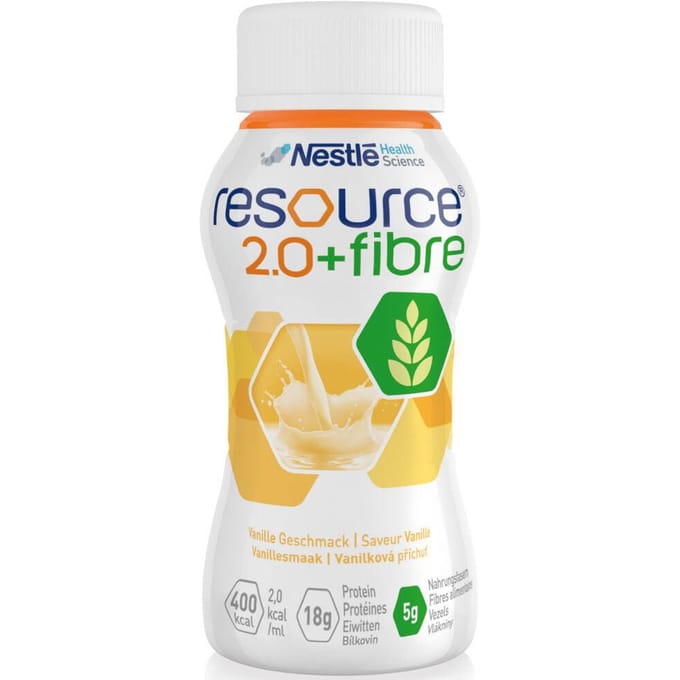Resource 2.0 + Fibre Vanille 4x200 Drinkbare oplossing