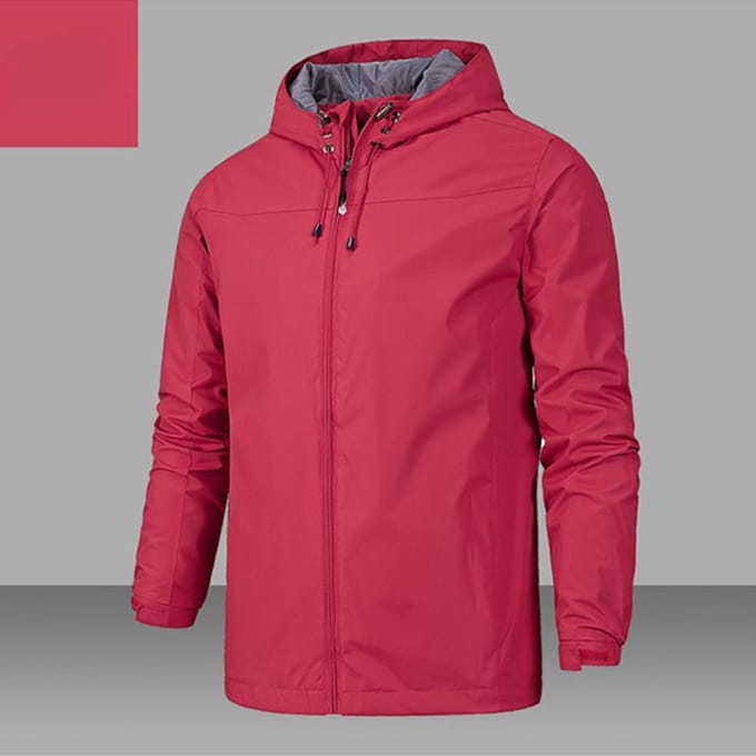 Populaire Heren Casual Jas Outdoor Windjack Heren Jas 5XL red