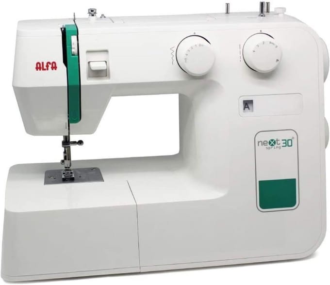 Naaimachine met 30x19x37 cm Afmetingen - Wit