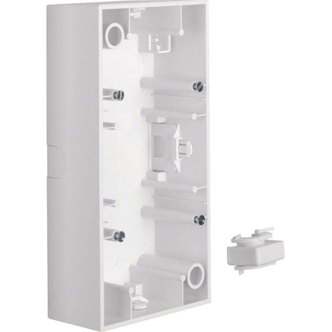 Berker Oppervlak mounted housing 2gang s1 Polar wit