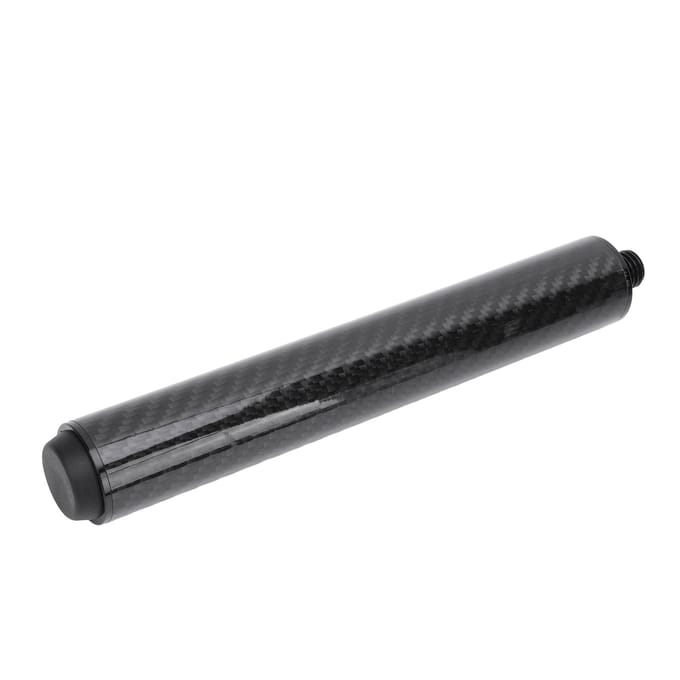 Biljart Pool Keu Verlengstuk 8 Inch Koolstofvezel Pool Keu Verlengstok met Rubber Achterplug voor black