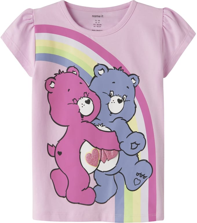 NAME IT - NMFMYMA CAREBEARS SS TOP SKY - Meisjes - T-shirts