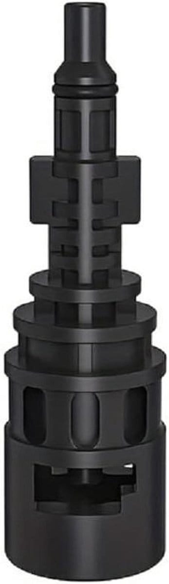 Hogedruk Adapter - Koppeling Reiniger - Terrassen Schoonmaken - Universele Compatibiliteit - 12.4 cm - Zwart